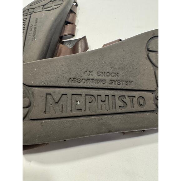 Mephisto Sam Leather Fisherman Sandals Men's Size 12US / 46EU Brown Buckle Flat - Picture 7 of 9